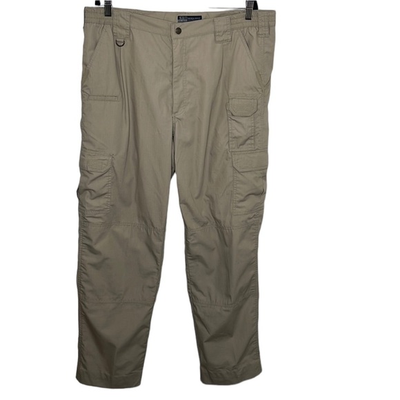 5.11 Tactical Series Tan Taclite Pro Ripstop Cargo Pants Sz 38/36 HEMMED - Picture 1 of 5
